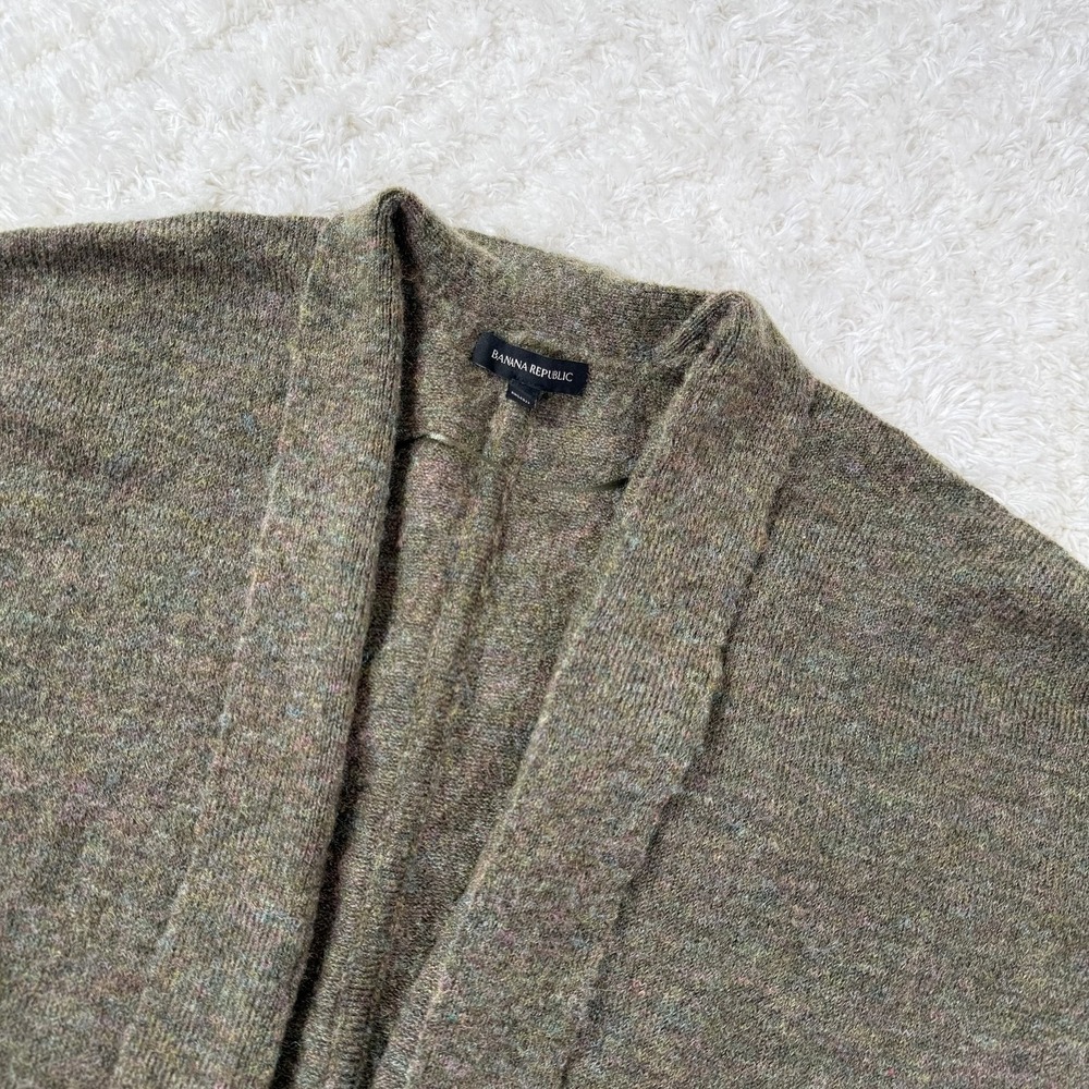 Banana Republic Sweater Womens Medium Large Cardigan Wool Cocoon Pockets Pullove - Picture 6 of 12